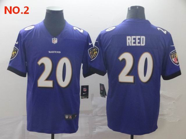 Men's Baltimore Ravens 20 Ed Reed Jesey NO.2;